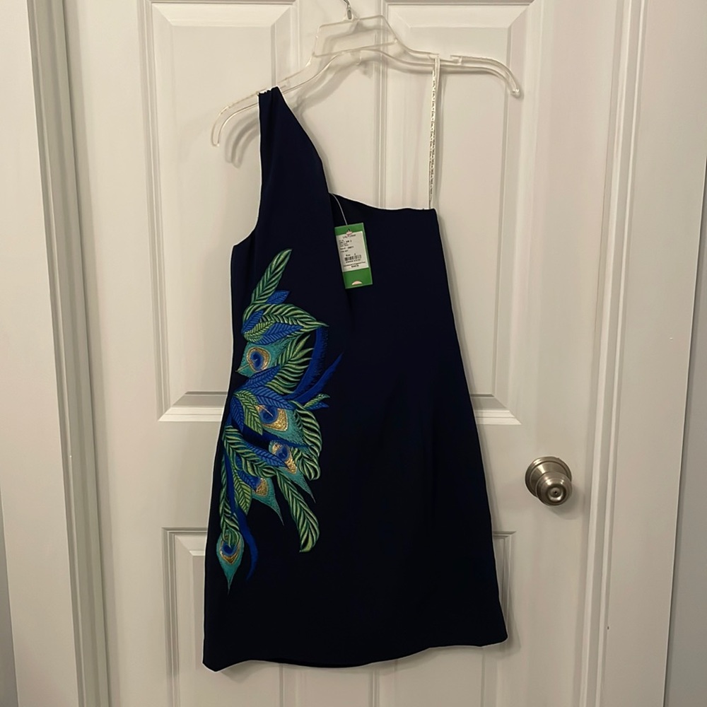 Lily Pulitzer one shoulder mini dress